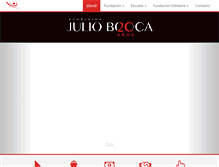Tablet Screenshot of fundacionjuliobocca.org.ar